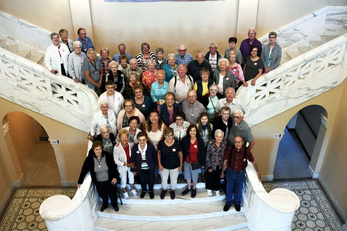 068 The Fun Club posed on the Grand Staircase at the Mead Center.JPG